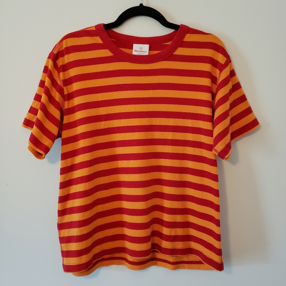 Orange and Red Striped T Shirt Hanna Andersson